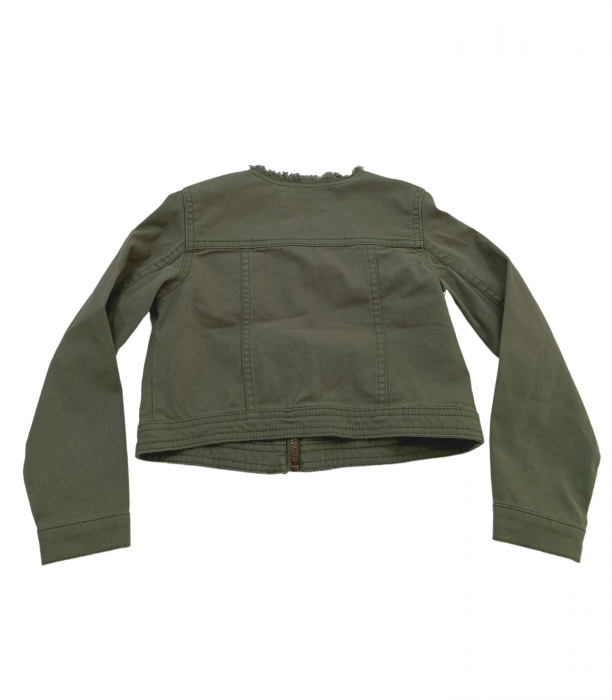 Geaca fete, OVS, Denim, bumbac Stretch, Kaki, 110 CM, 4-5 ani [2]