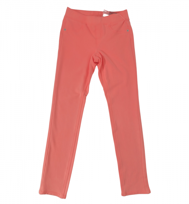 Jeggings fete, Justice, talie joasa, broderie buzunare posterioare, 10 ani, [2]