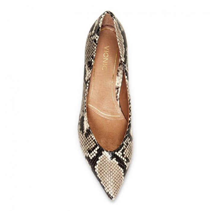 Pantofi cu toc din piele naturala Kit Josie Natural Snake [3]