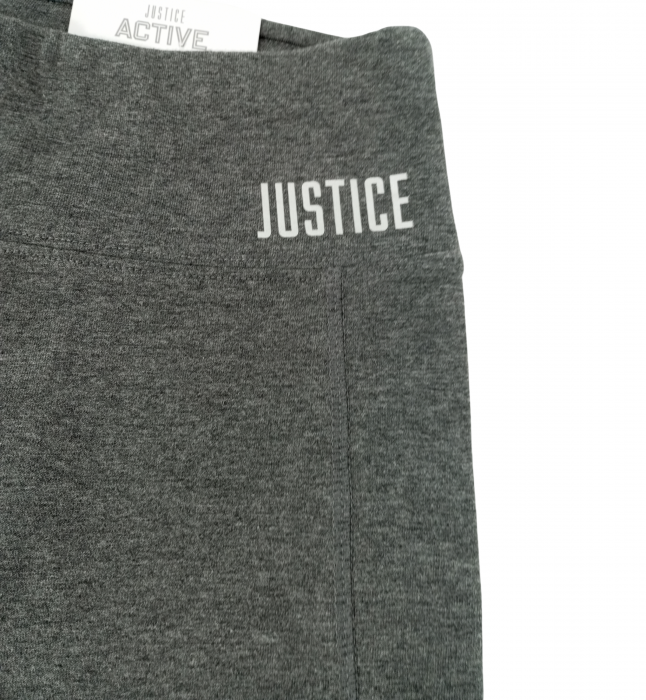Leggings fete talie inalta, Justice, plasa pe picior, bumbac, 10 ani [3]