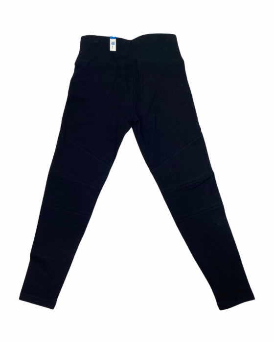 Colanti fete, Justice, cu buzunare cu fermoar, Bumbac si elastan, Negru, 140 cm,10 ani [2]