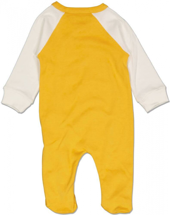 Salopeta baieti, Puan Baby, Baseball, Bumbac, Galben, 68 cm, 6-9 luni [2]