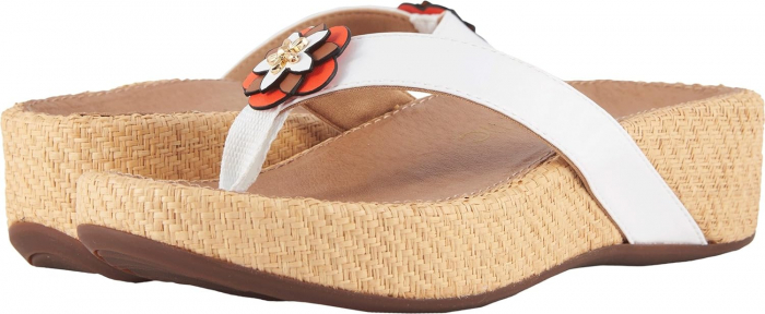 Papuci dama din piele naturala, Pacific Mimi White [1]