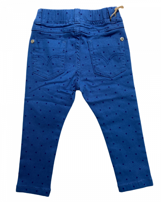 Pantaloni lungi fete, blugi cu buline [2]
