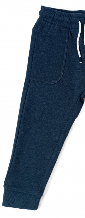 Pantaloni copii, OVS, buzunare frontale, talie elastica si snur, Bumbac organic, 18-24 luni, [3]