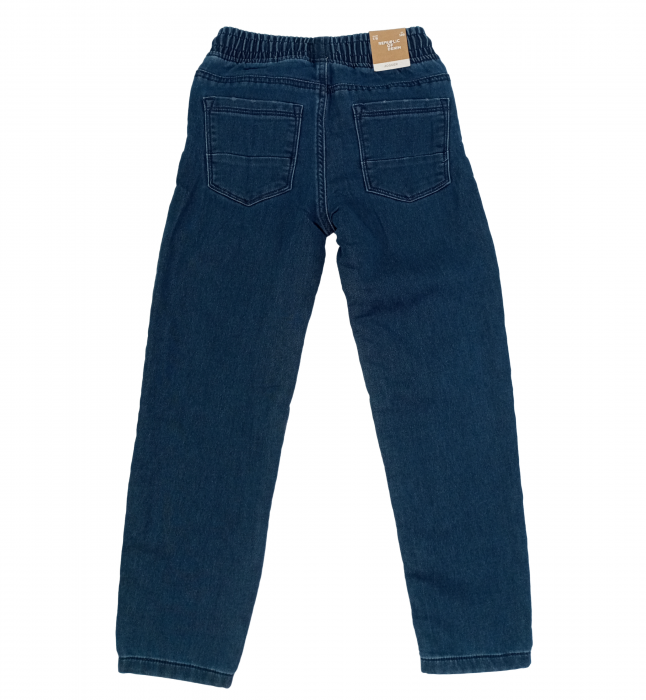 Pantaloni copii, OVS, Jogger, Denim & Fleece, aspect deteriorat, 7-8 ani, [2]