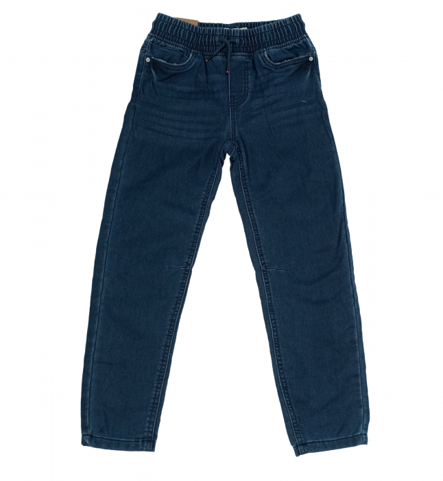 Pantaloni copii, OVS, Jogger, Denim & Fleece, aspect deteriorat, 7-8 ani, [5]