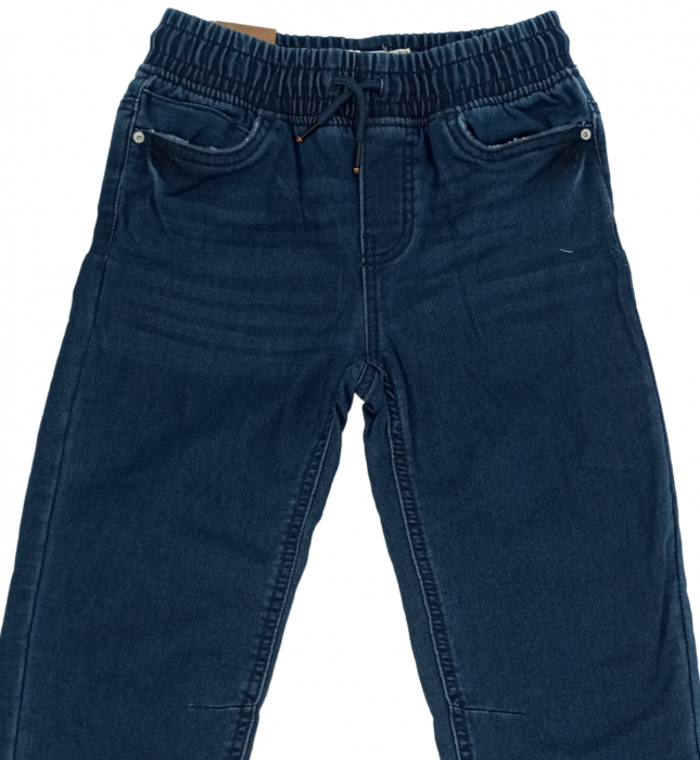 Pantaloni copii, OVS, Jogger, Denim & Fleece, aspect deteriorat, 7-8 ani, [3]