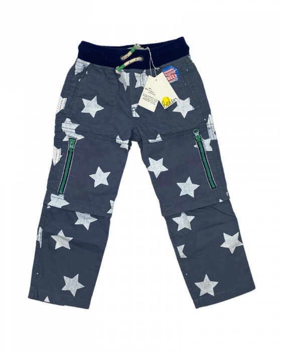 Pantaloni lungi copii cu functie ZIP-OFF LEGS, Mini Boden, stars, bumbac, 9 ani, [4]