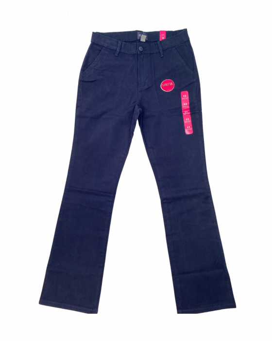 Pantaloni lungi fete, The Children's PLACE, Bumbac si spandex, Albastru inchis, 164 cm, 14 ani [1]