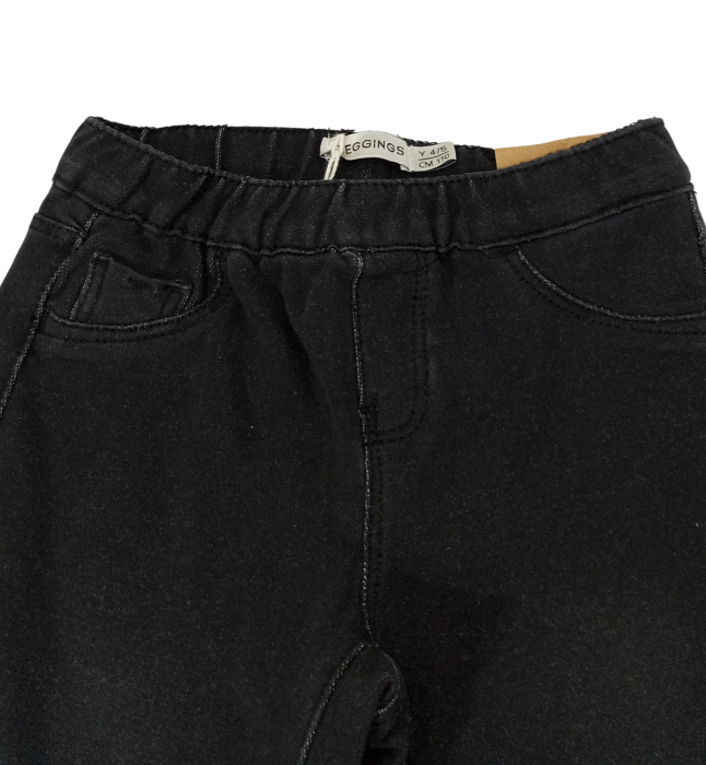 Pantaloni fete, OVS, Jeggings Denim slim fit, Negru, [3]