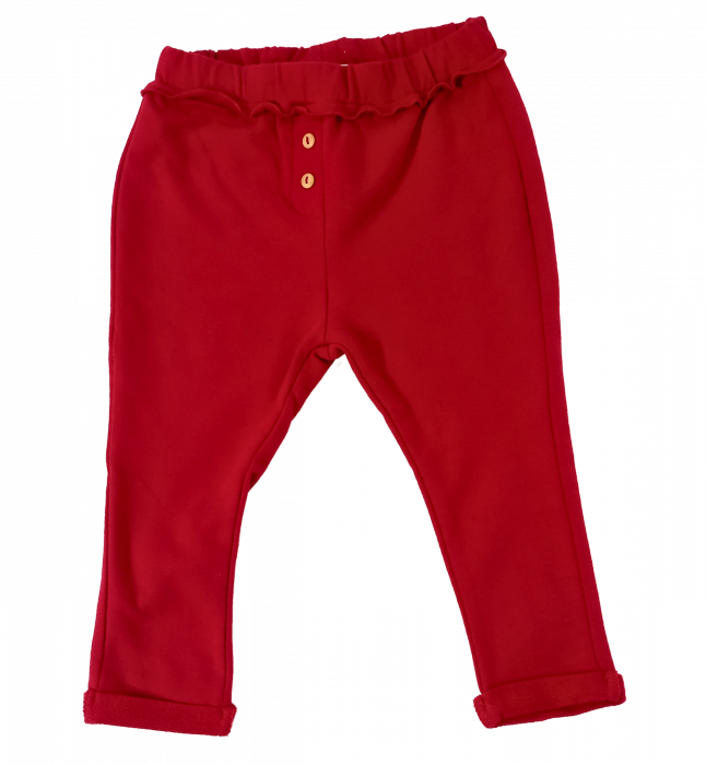 Pantaloni fetite, OVS, talie elastica, Bumbac organic, Fucsia, 86 CM, 18-24 luni [6]