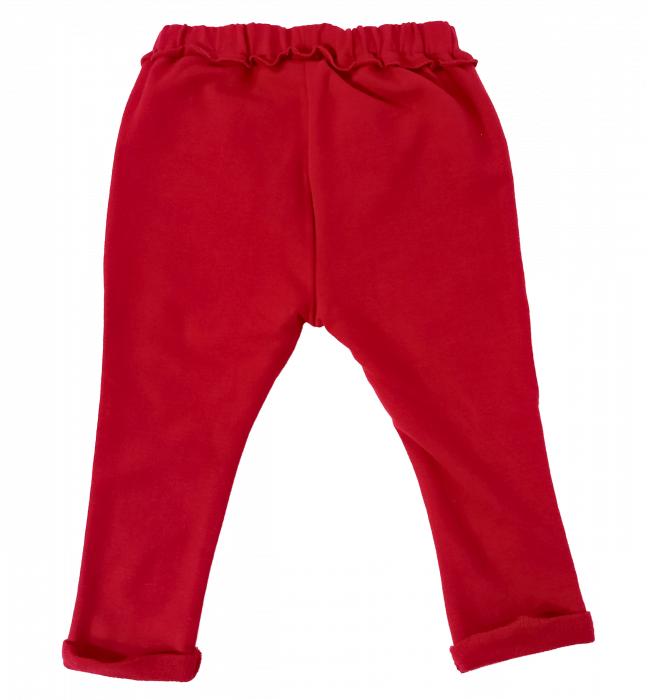 Pantaloni fetite, OVS, talie elastica, Bumbac organic, Fucsia, 86 CM, 18-24 luni [2]