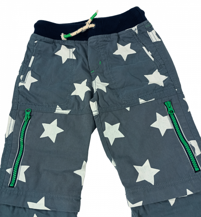 Pantaloni lungi copii cu functie ZIP-OFF LEGS, Mini Boden, stars, bumbac, 9 ani, [7]