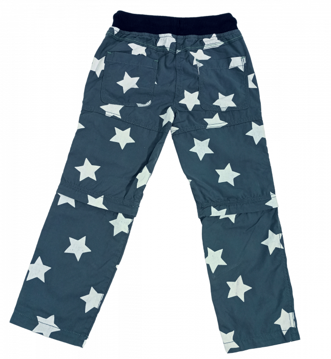Pantaloni lungi copii cu functie ZIP-OFF LEGS, Mini Boden, stars, bumbac, 9 ani, [10]