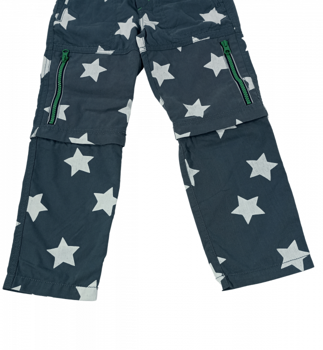 Pantaloni lungi copii cu functie ZIP-OFF LEGS, Mini Boden, stars, bumbac, 9 ani, [14]