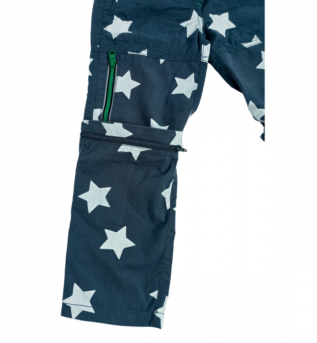 Pantaloni lungi copii cu functie ZIP-OFF LEGS, Mini Boden, stars, bumbac, 9 ani, [15]