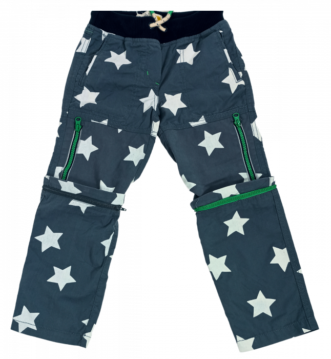Pantaloni lungi copii cu functie ZIP-OFF LEGS, Mini Boden, stars, bumbac, 9 ani, [6]