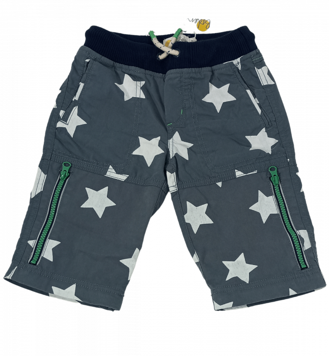 Pantaloni lungi copii cu functie ZIP-OFF LEGS, Mini Boden, stars, bumbac, 9 ani, [17]