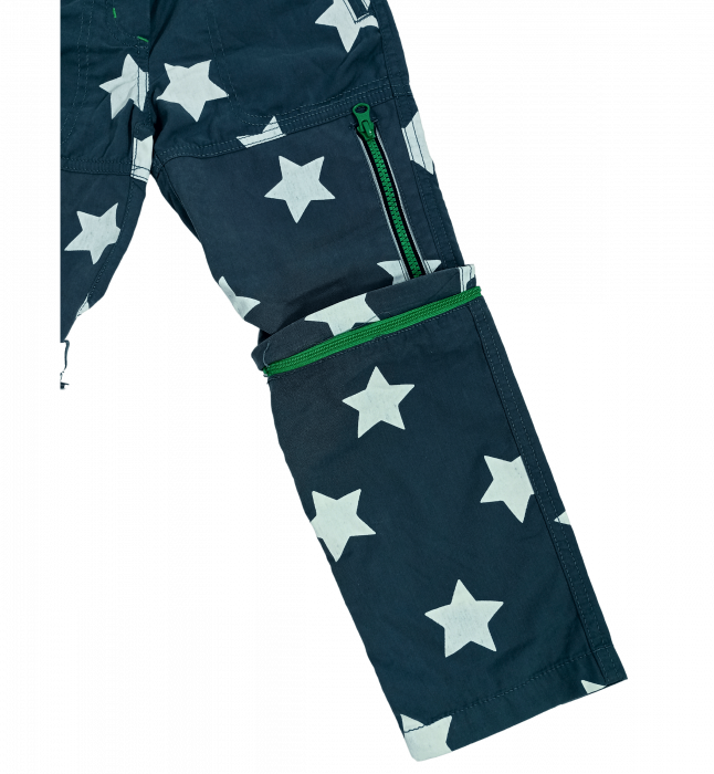 Pantaloni lungi copii cu functie ZIP-OFF LEGS, Mini Boden, stars, bumbac, 9 ani, [9]