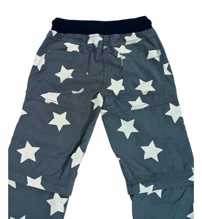 Pantaloni lungi copii cu functie ZIP-OFF LEGS, Mini Boden, stars, bumbac, 9 ani, [12]