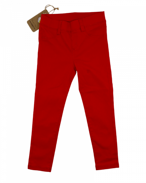 Pantaloni blugi, culoare rosu, 4 ani [1]