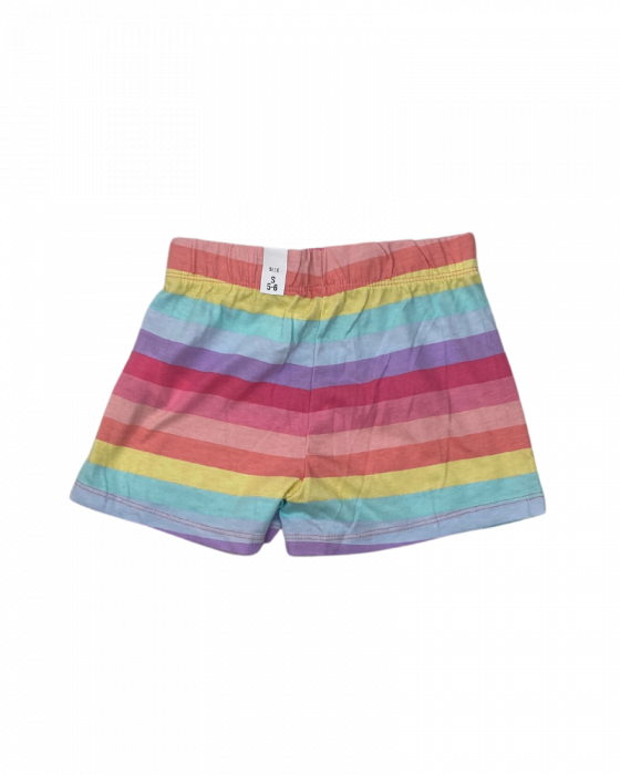 Pantaloni scurti fete, The Children's PLACE, dungi, bumbac/poliester, Multicolor, 116 cm, S, 5-6 ani [2]