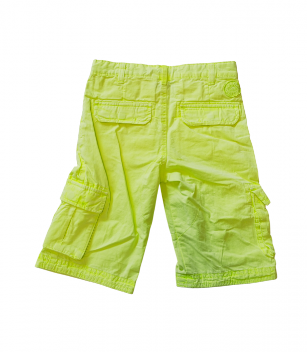 Pantaloni scurti baieti, OVS, Bumbac, Galben neon, 134 CM, 8-9 ani [2]