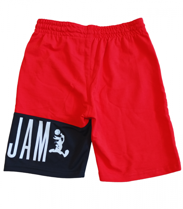 Pantaloni scurti baieti, SPACE JAM, imprimeu uni, Bumbac, Rosu/Negru, 116 CM, 5-6 ani [2]