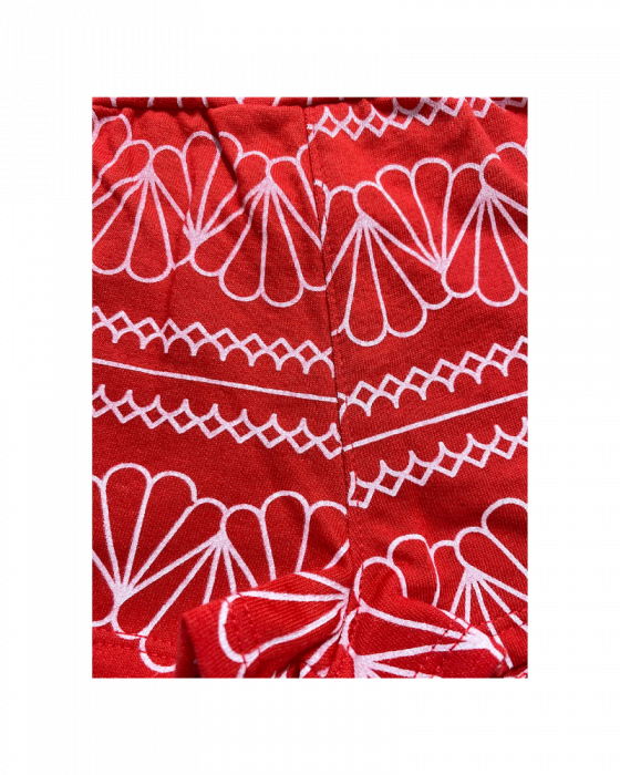 Pantaloni scurti fete, grafica florala [2]