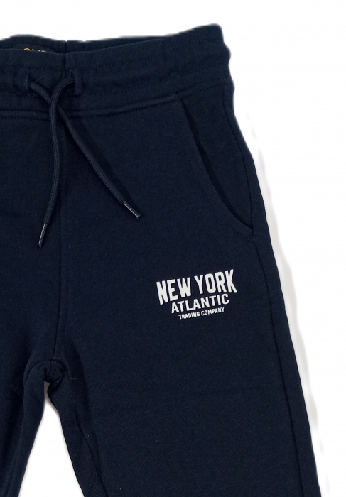 Pantaloni sport copii, OVS, New York - Atlantic, Bumbac pur, Bleumarin, 116 CM, 5-6 ani [2]