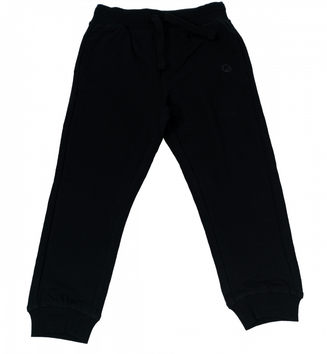 Pantaloni sport fete, OVS, logo, buzunare frontale,Bumbac organic, Negru, 104 CM, 3-4 ani [4]