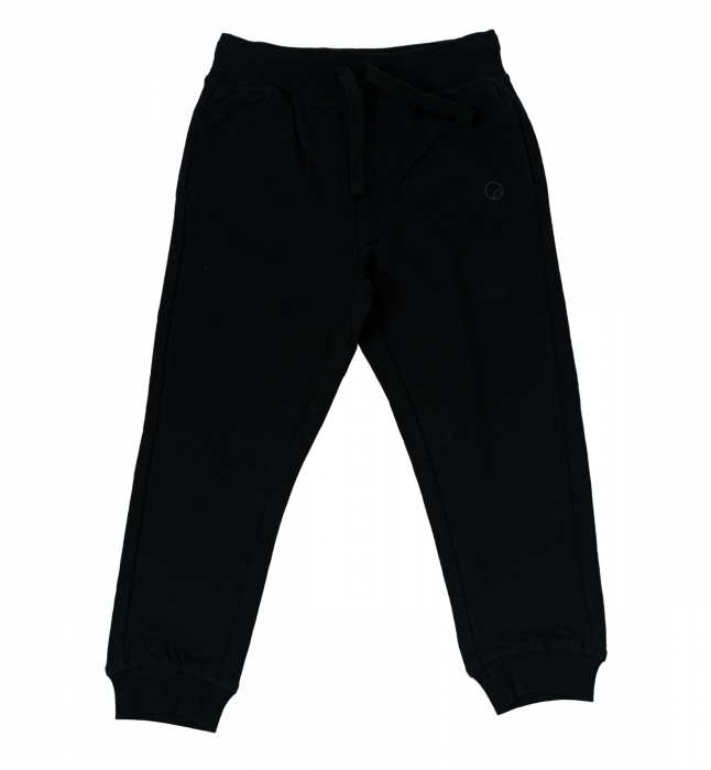 Pantaloni sport fete, OVS, logo, buzunare frontale,Bumbac organic, Negru, 104 CM, 3-4 ani [1]