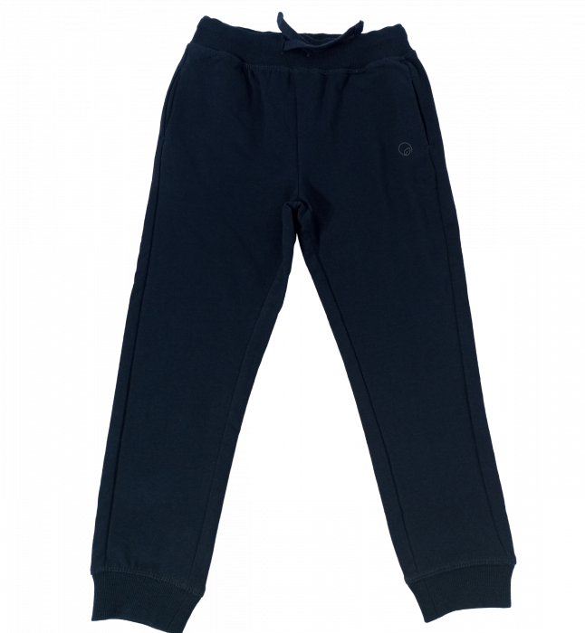 Pantaloni sport fete, OVS, logo, buzunare frontale,Bumbac organic, Bleumarin, 104 CM, 3-4 ani [5]