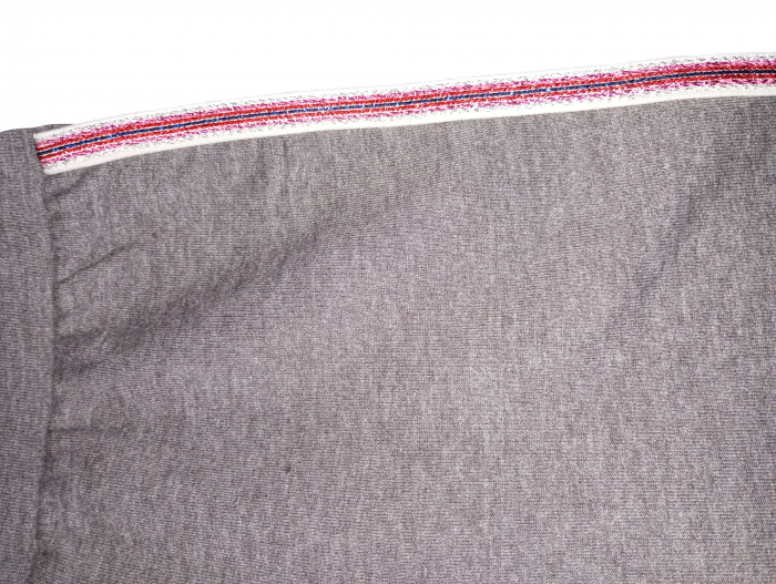 Pantaloni sport fetite, OVS, dungi contrastante, material flausat, Bumbac, Gri, 80 CM, 12-18 luni [3]