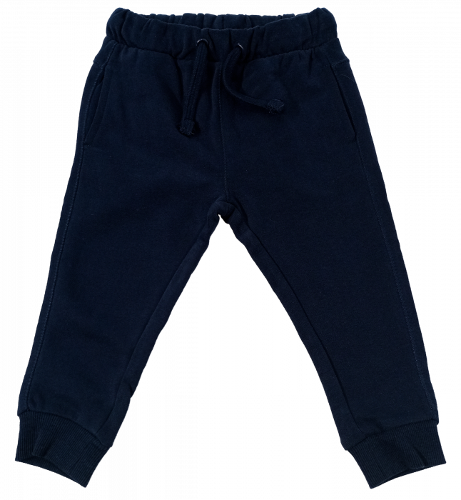 Pantaloni sport flausati baieti, OVS, talie elastica cu snur, Bumbac, Bleumarin, 80 CM, 12-18 luni [3]