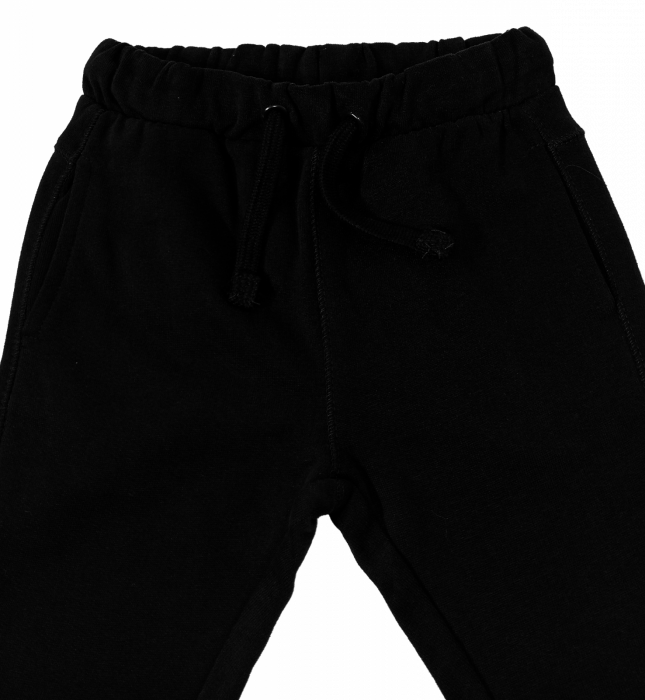 Pantaloni sport flausati baieti, OVS, talie elastica cu snur, Bumbac, Negru, 80 CM, 12-18 luni [2]