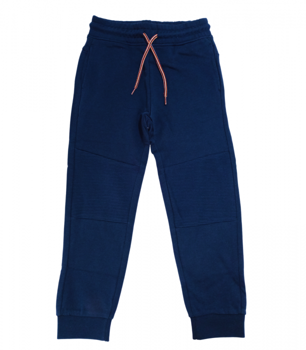 Pantaloni trening baieti, OVS, Bumbac organic, Albastru, 110 CM, 4-5 ani [1]