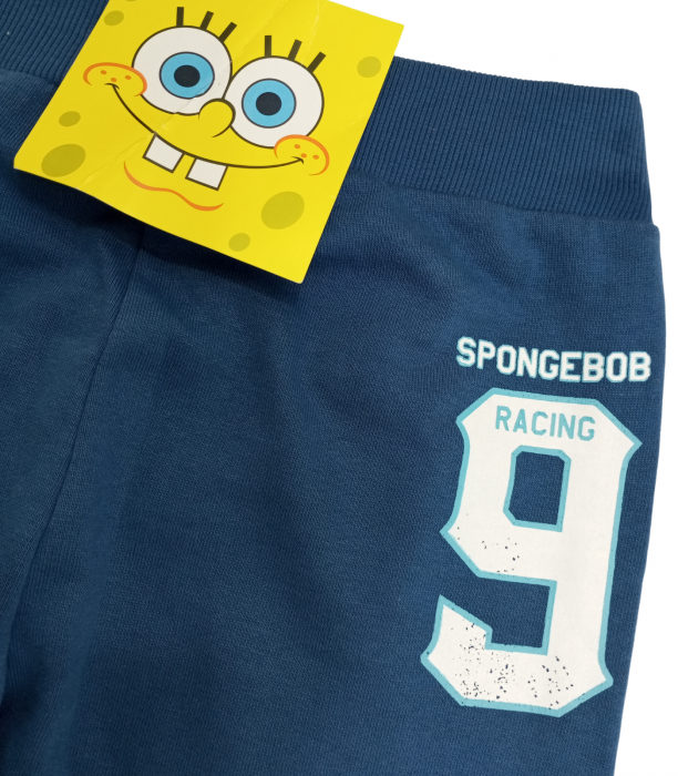 Pantaloni sport copii, SPONGEBOB, imprimeu, Bumbac, Albastru, 122 CM, 6-7 ani [4]
