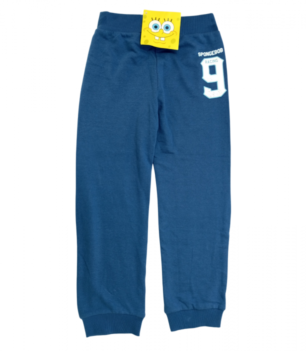 Pantaloni sport copii, SPONGEBOB, imprimeu, Bumbac, Albastru, 122 CM, 6-7 ani [2]