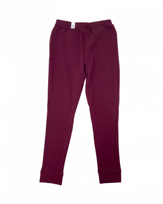 Pantaloni trening fete,The Children's PLACE, bumbac/poliester, visiniu, 2 buzunare frontale, talie elastica si snur functional [2]