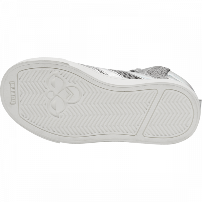 Pantofi copii HI-TOP cu plasa superioara si inchidere velcro , Hummel, STADIL Glitter JR, Alloy , Argintiu, 37 EU [7]