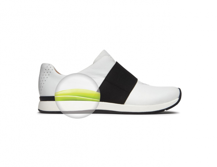 Pantofi dama din piele naturala Cosmic Codie White Casual Slip [7]
