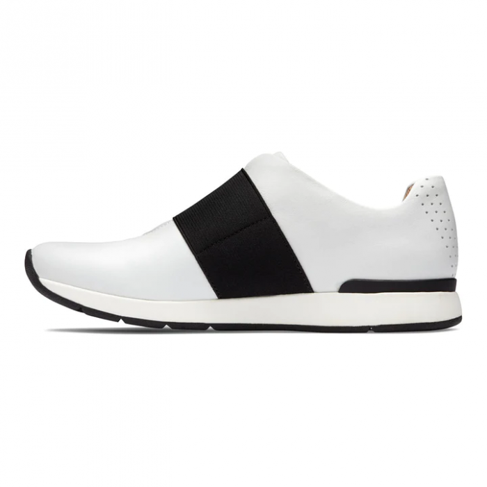 Pantofi dama din piele naturala Cosmic Codie White Casual Slip [3]