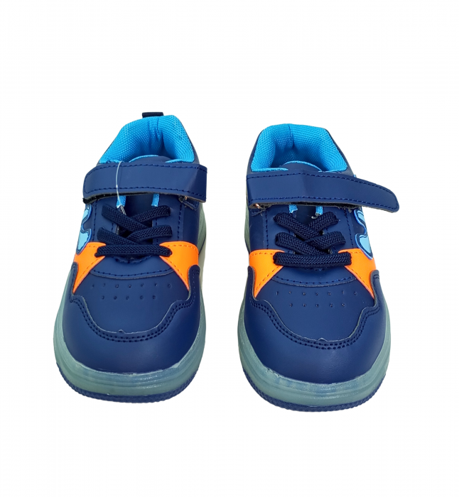 Pantofi sport baieti cu luminite, Smiley face, [5]