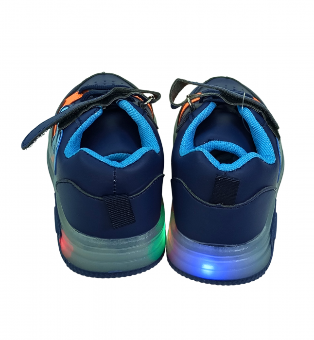 Pantofi sport baieti cu luminite, Smiley face, [4]