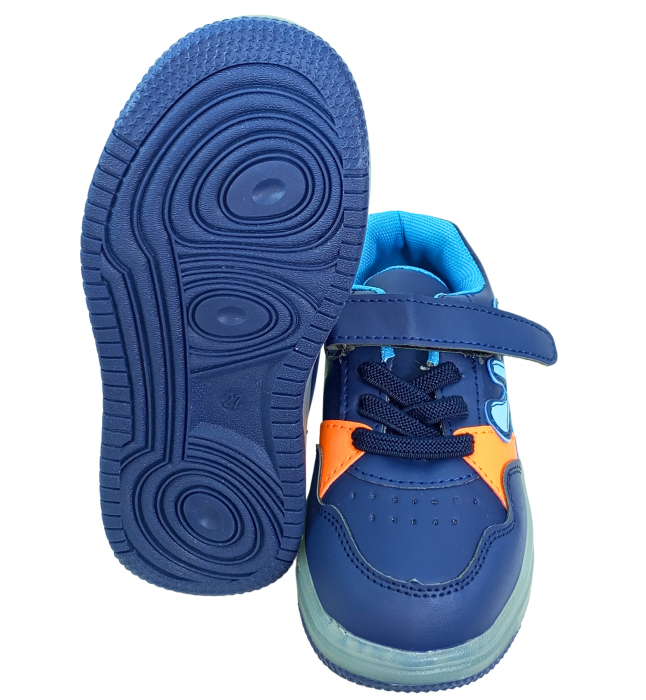 Pantofi sport baieti cu luminite, Smiley face, [8]