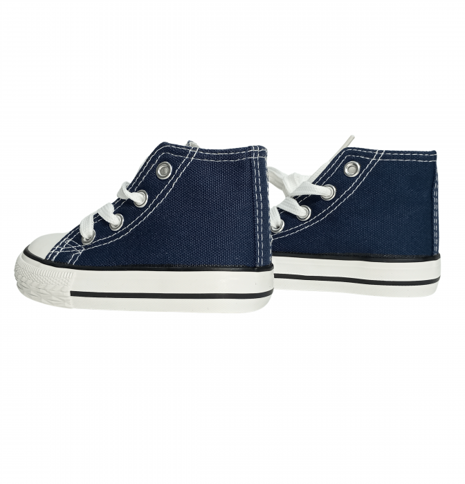 Pantofi sport baieti, Navy fabric, tenisi panza, [6]