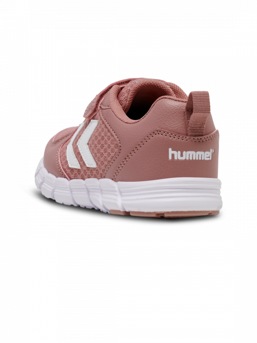 Pantofi sport copii cu tesatura superioara de plasa, Hummel, Speed JR, inchidere velcro, sireturi elastice, [5]