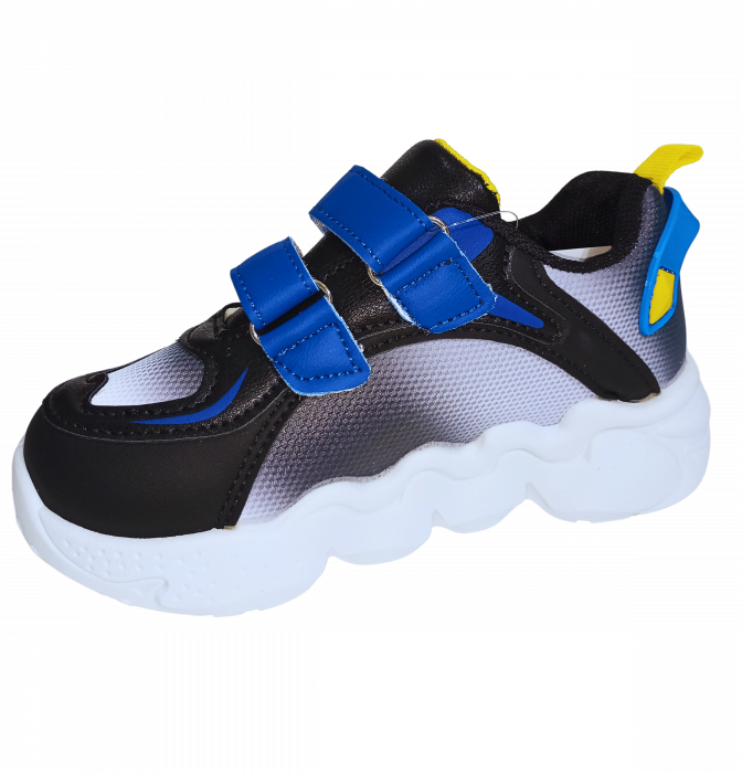Pantofi sport copii, Mikelo Shoes, Colourful dark, material ecologic, [1]